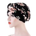 thumbnail image 5 of Ventas promocionales, paquete de 3 gorros con bandana estampada para mujer, gorro para quimioterapia y cáncer, 5 of 5