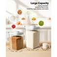 Airtight Food Storage Container Set, 2.8 Qt & 4.2 Qt Canisters with ...