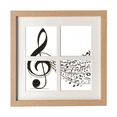 thumbnail image 1 of Flappg Notes de Musique Clé de Sol Cadre Mur Table Affichage 4 Ouvertures Image, 1 of 3