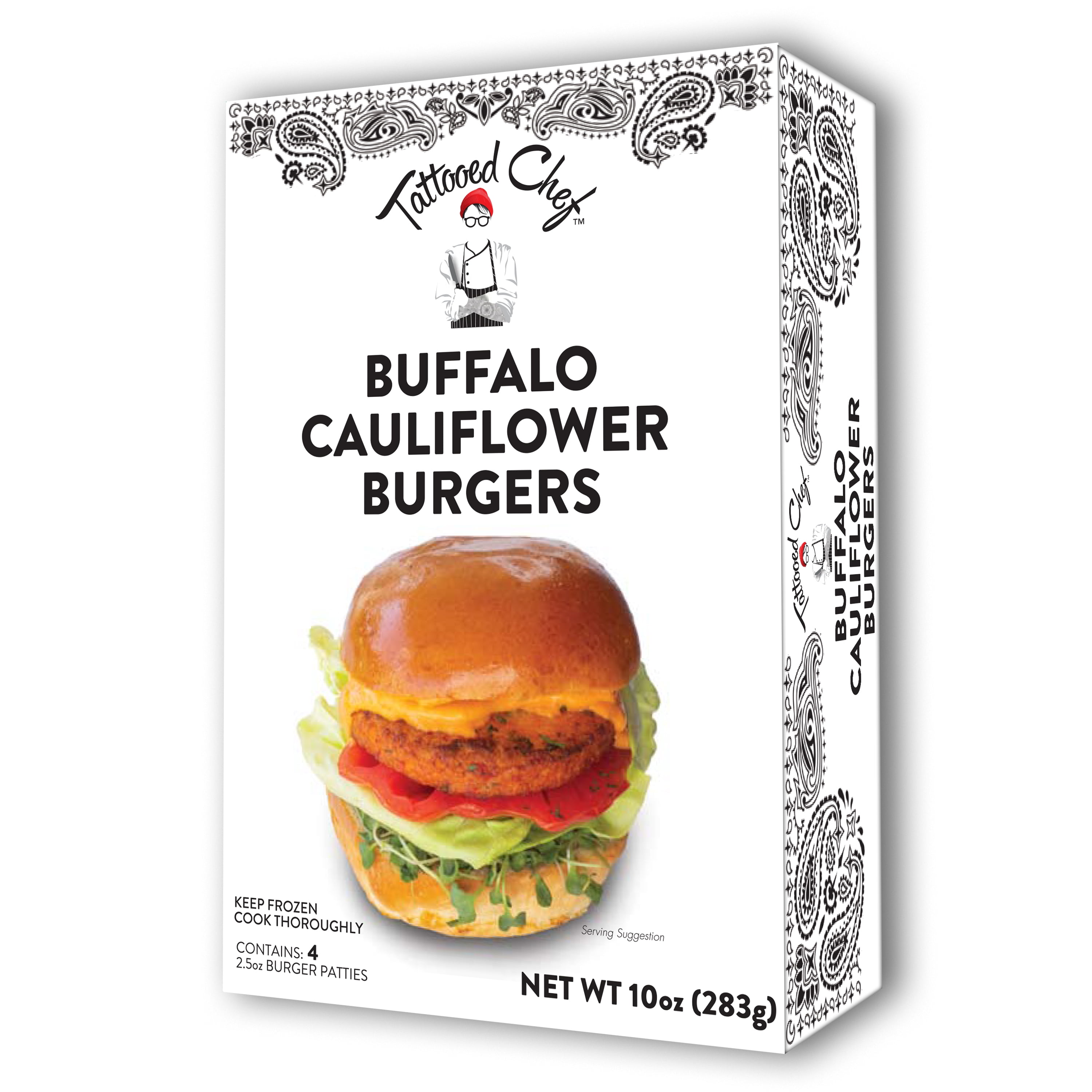Tattooed Chef Buffalo Cauliflower Burgers, oz, 4 Count Walmart.com