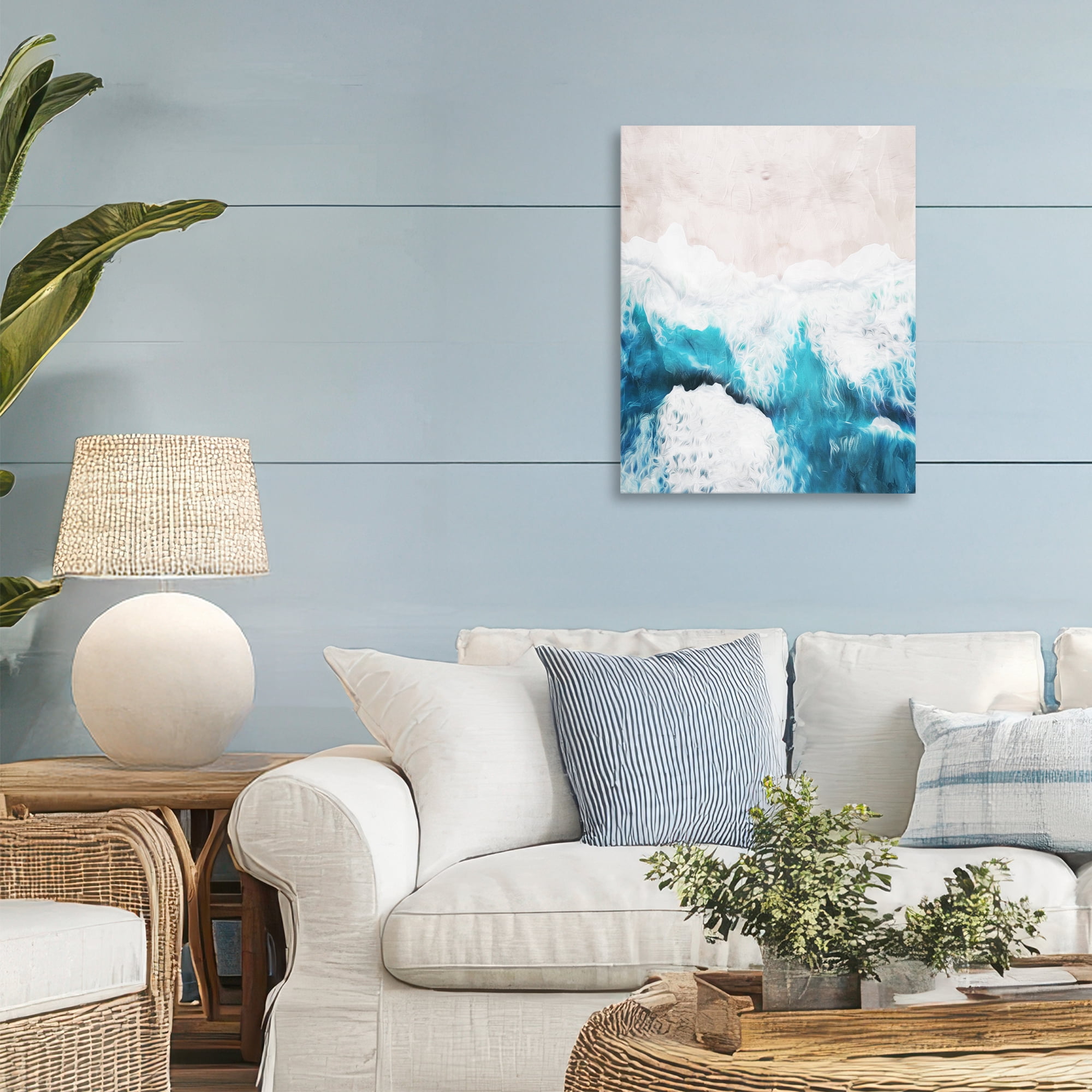 Stupell Industries On The Beach Aerial Canvas Wall Art, design by Milli Villa