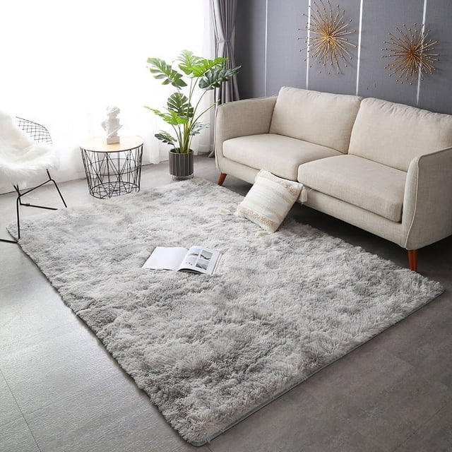 Alfombra con efecto tie-dye gradual para el hogar, dormitorio, mesa de café, sala de estar, alfombra para mesita de noche, manta de felpa para mesita de noche