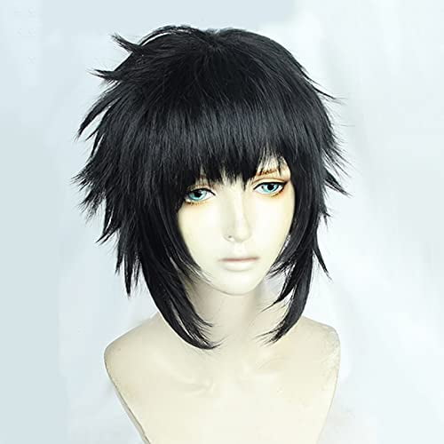 Anime Comic Cosplay Wigs Kaigaku Cosplay Wig Heat Resistant Synthetic Wig Black Short Hairs Wigs one size Walmart