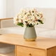 thumbnail image 1 of Lirios artificiales | Flores de seda para decoración del hogar | Centros de mesa y arreglos florales para bodas | Tallos florales realistas con soporte de plástico flexible, 1 of 7