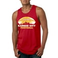 thumbnail image 2 of Wild Bobby Kansas Football Skyline Sports Men Graphic Tank Top, Red, Small, 2 of 6