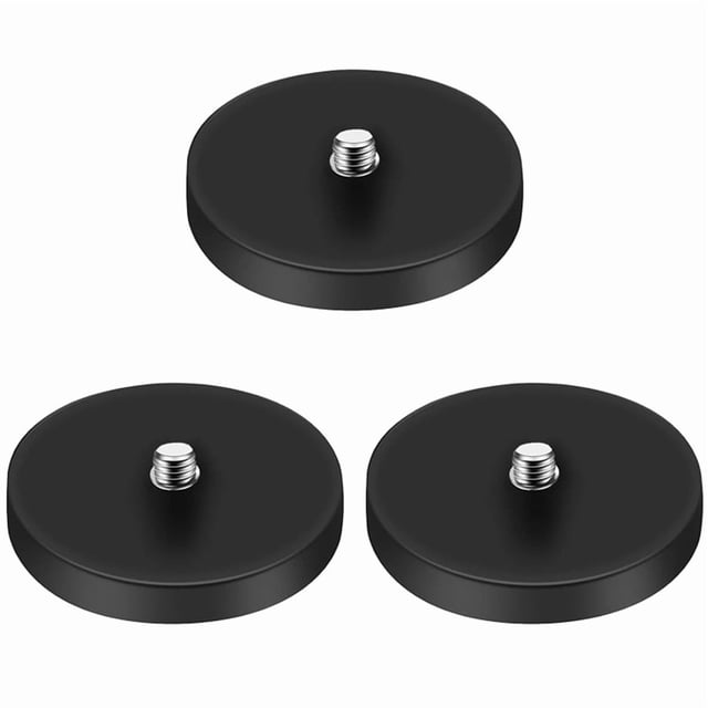 3X Magnetic Suction Bracket Base 1/4 Inch Thread Hole Action Camera Holder Camera Photography Accessories
