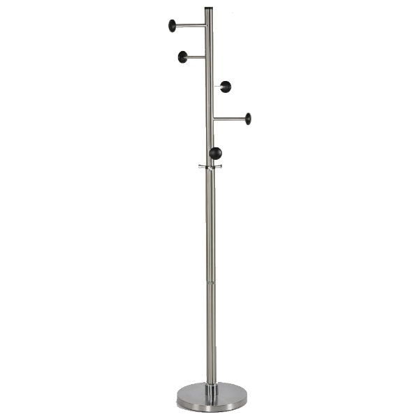 74" x 14" Stainless Steel Coat Hanger, Maze Coat Rack, Black