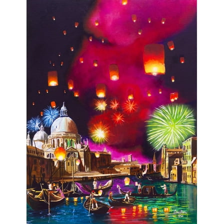 Springbok 1000 Piece Venice Fireworks Jigsaw Puzzle for Adults  - Made in USA