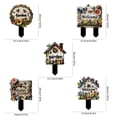 thumbnail image 2 of Wooden Garden Welcome Sign Stake Weather-Resistant for Outdoor Courtyard Flower Pot Decor, 2 of 4