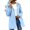 Blue, variant on Women's Athletic Full Zip Lightweight Workout Jacket Hiking Jackets Long Hooded Trench Coats Sport Casual Workout Hoodie Outerwear with Pockets QURATI L