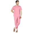 thumbnail image 4 of Inkmeso SolidPajama Set For Mens Short Sleeve Sleepwear Round NeckNightwearPj Set, 4 of 6