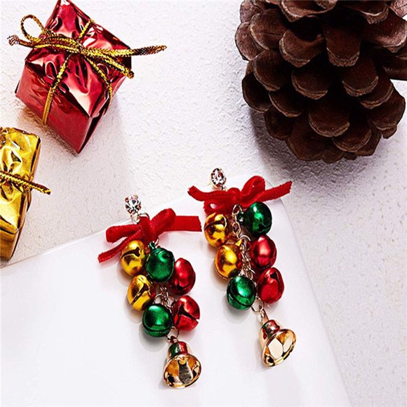 WASHWEPE 1 Pair Simple Bow Earrings for Women Multi Alloy Jewelry Wedding Ceremony