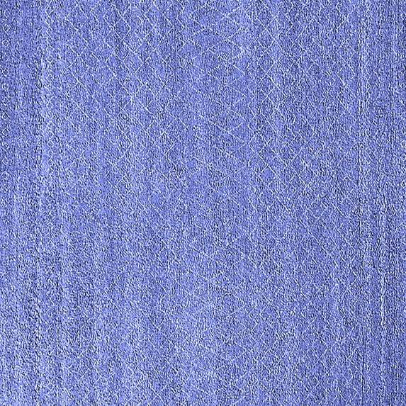 Ahgly Company Machine Washable Indoor Square Oriental Blue Industrial Area Rugs, 7' Square