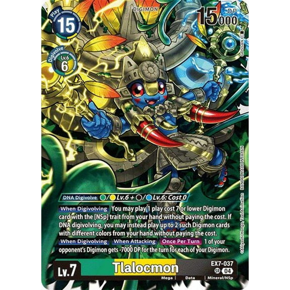Digimon Liberator Super Rare Tlalocmon EX7-037