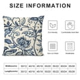 thumbnail image 5 of YINGXI  Chinoiserie Flowers Throw Pillow Cover,Cushion Case Outdoor Decoration for Sofa Couch Farmhouse 18x18in, 5 of 5