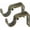 Antique Brass, variant on Adjustable Brackets for Curtain Rods - for 1 or 1 1/8 Inch Rods. Set of 2 - Antique Black