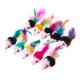 thumbnail image 4 of UEETEK 10 juguetes peludos para mascotas, ratones, gatos, atrapa ratones y gatos con colas de plumas (color aleatorio), 4 of 6