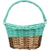 Teal & Gold Willow Easter Basket