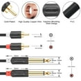 thumbnail image 4 of J&D 6ft 1/4" to RCA Stereo Audio Cable - Gold Plated - Standard - Connect, 4 of 7