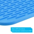 thumbnail image 4 of Uxcell Silicone Dish Drying Mat, 8.5" x 6" Under Sink Drain Pad for Kitchen Counter, Sink, Fridge, Drawer - Blue, 4 of 5