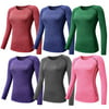 Women Quick Dry Sports Compression T-Shirts GYM Yoga Athletic Long Sleeve Tee Shirt Top