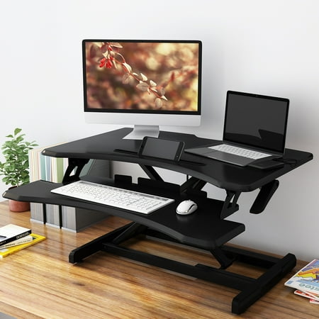 Height Adjustable Standing Desk Gas Spring Monitor Riser