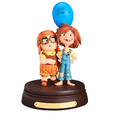 thumbnail image 2 of Disney Disneyland Paris Up Carl and Ellie as Kids Figurine New with Box, 2 of 4