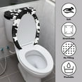 thumbnail image 3 of FORUDESIGNS Cow Pattern 2 Pcs Toilet Lid Cover Toilet Tank Cover Replacement Soft Bathroom Toilet Decoraction Accessories Fits Most Round Elongated and Oblong Lids, 3 of 8