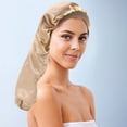 thumbnail image 5 of Long Hair Satin Nightcap for Braid and Curly Hair - Hair Care Cap for Beauty Salon Use - Long Barrel Design Accessory, 5 of 8