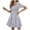 DT-White, variant on DailyTrove Women's Gingham Swing Dress-Short Sleeve-Fit & Flare-Cotton-for Garden Party/Summer Outing-Classic Gingham