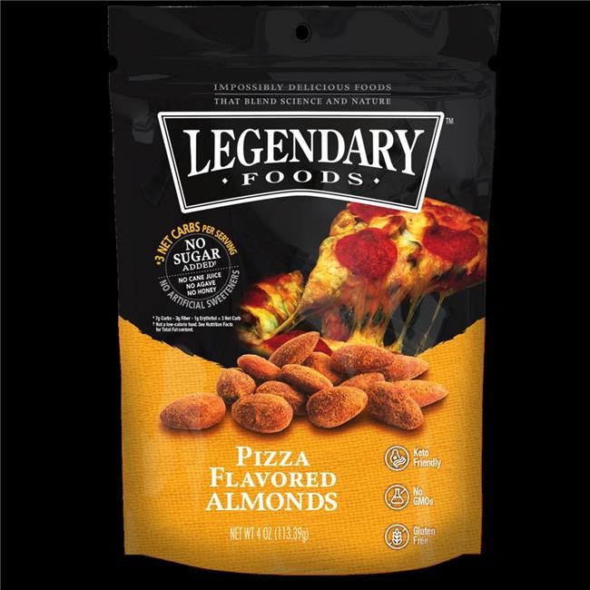 Legendary Foods 1030006 4 Oz Pizza Flavored Almonds Walmart Com Walmart Com