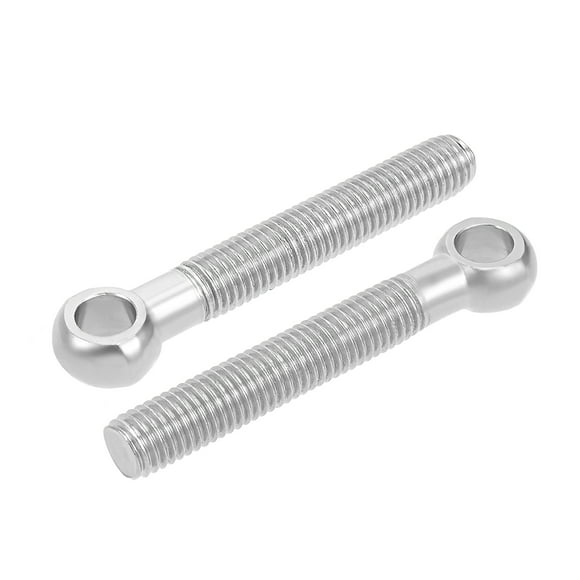 Unique Bargains M12 x 80mm 304 Stainless Steel Machine Shoulder Lift Eye Bolt Rigging 5pcs