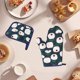 thumbnail image 4 of Fiudx Ofertas de la semana Guantes aislantes gruesos Guantes para horno Almohadillas aislantes Guantes para microondas Alfombrillas de cocina Aptas para cocinas Restaurantes Panaderías Barbacoas al a, 4 of 6
