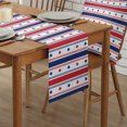 thumbnail image 2 of 4th of July Table Runner 90 Inches, Red Blue Star Patriot Independence Day Bed Runner Dresser Scarves Tabletop for Indoor Outdoor Parties/Ceremony/Banquet, 13" x 90", 2 of 7