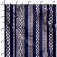 thumbnail image 2 of Soimoi Pure Silk Blue Fabric By the Yard - 42 Inch Wide -Geometric Material - Artistic and Modern Patterns for Various Uses Printed Fabric, 2 of 6