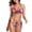 Colorful Floral, variant on Women's 2 Piece Bikini Sets Sexy Halter Knot Underwire Push Up Black Two Piece Swimsuit Set Bathing Suit