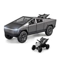 thumbnail image 1 of Cybertruck Toy Trucks with Motorcycle Diecast Metal Cyber Truck Model Pickup Truck 1/32 Toy Race Cars with Sound and Light Gift Age for 6 Year Up for, 1 of 5