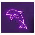 thumbnail image 1 of Letrero De Neón LED Delfín Para Pared, Ideal Para Niños, Habitaciones Con Animales Marinos, Acuarios, Decoración Para Casas Playa, 42cm, 1 of 2