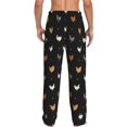thumbnail image 3 of Uemuo Funny Chicken Pattern Men's Wide Leg Palazzo Lounge Pants with Pockets Light Weight Loose Comfy Casual Pajama Pants-XX-Large, 3 of 9