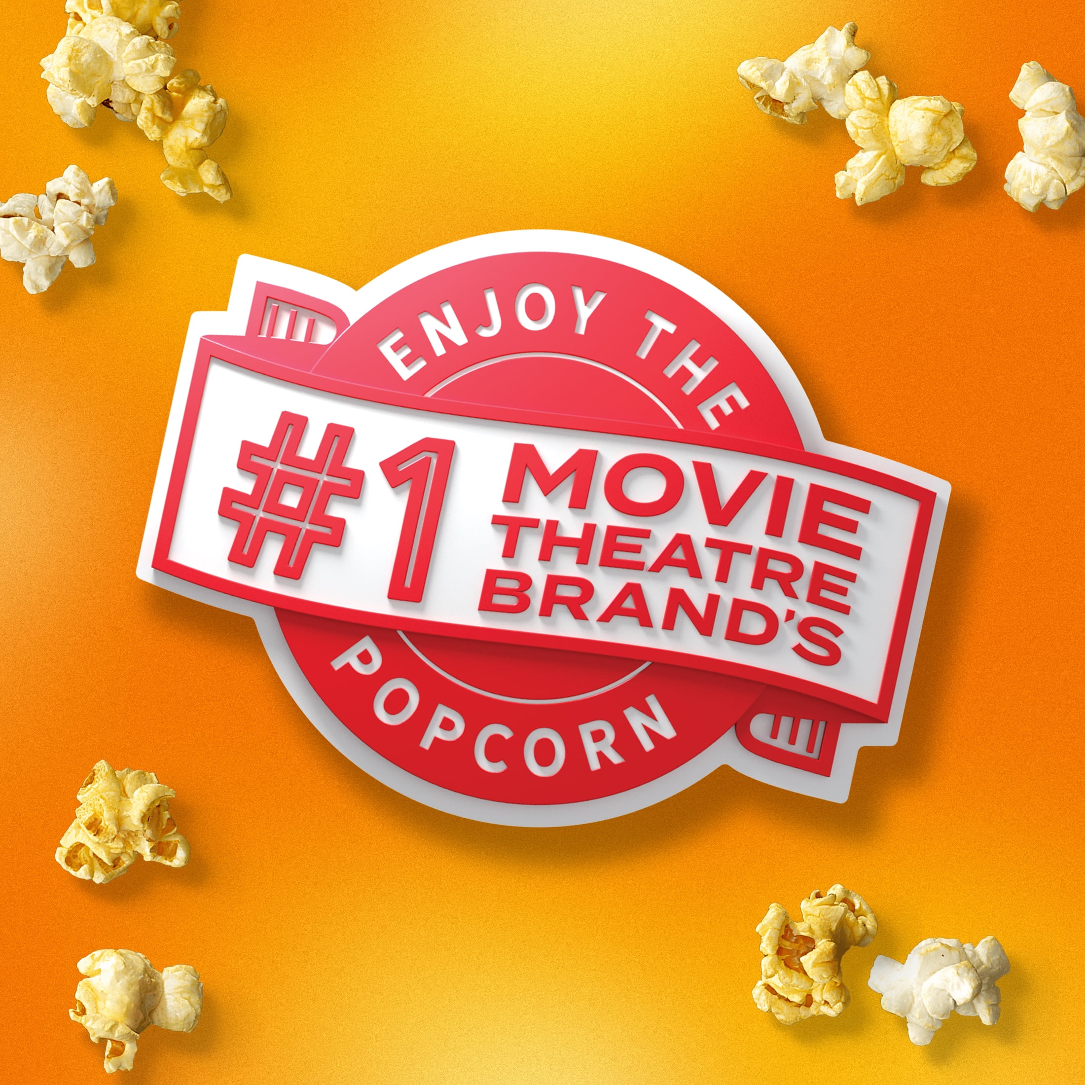 AMC Theatres Ready to Eat Popcorn, Extra Butter pack of 3
