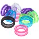 thumbnail image 3 of 12pcs peluquería tijera tijera de silicona anillo de dedo mascota tijera coloreado anillo dedo, 3 of 4