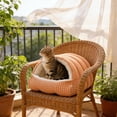 thumbnail image 5 of 30x30x20cm Removable Washable Pet Bed Enclosed Cat House Winter Warm Dog Bed Plush Cloth Material Soft & Cozy for Small Cats Dogs Indoor Pets Two-Purpose Nest Pet Villa Sleeping Mat, 5 of 6