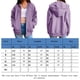 thumbnail image 2 of Chaqueta Sudadera básica para mujer, corte holgado, con capucha, estilo informal, con cremallera, ropa de calle, traje Kuymtek Púrpura S para Mujer, 2 of 8
