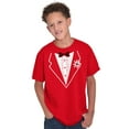 thumbnail image 3 of Vintage Formal Bachelor Party Tuxedo Boys Kids T Shirt Tees Tops Teen Brisco Brands M, 3 of 6