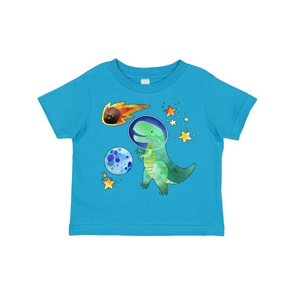 Inktastic Tyrannosaurus Rex Vs. Meteor Fun Space Dinosaur Boys or Girls Toddler T-Shirt