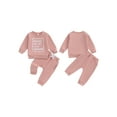 thumbnail image 2 of BemeyourBBs Toddler Baby Boy Girl Spring Fall Winter Outfit Snacks Are My Love Language Sweatshirt And Jogger Pants Set Infant Boys Girls Clothes, 2 of 9
