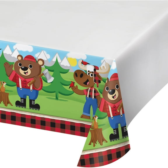 Lum-Bear-Jack Plastic Tablecloth, Each
