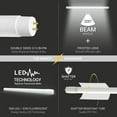 thumbnail image 2 of NuWatt 4FT T8 LED Tube Lights A&B Hybrid 4000K Cool White 18W Plug & Play or Ballast Bypass,G13 30PK, 2 of 9
