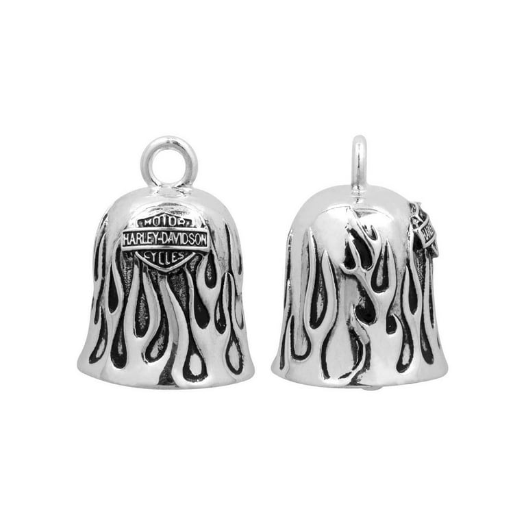 HARLEY DAVIDSON × NIRVANA SLIVER FLAME Harley-Davidson Silver Flames Bar & Shield Ride Bell HRB031