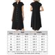 thumbnail image 2 of Vestido Con Bolsillo De Lino Y Algodón Vestido maxi con botones de lino y algodón Suelto Manga corta Uso diario (Negro L) Ygjytge para Mujer Negro T XXL, 2 of 6